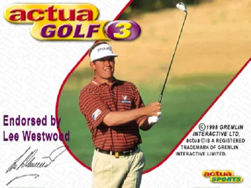 Actua Golf 3 (EU) screen shot title
